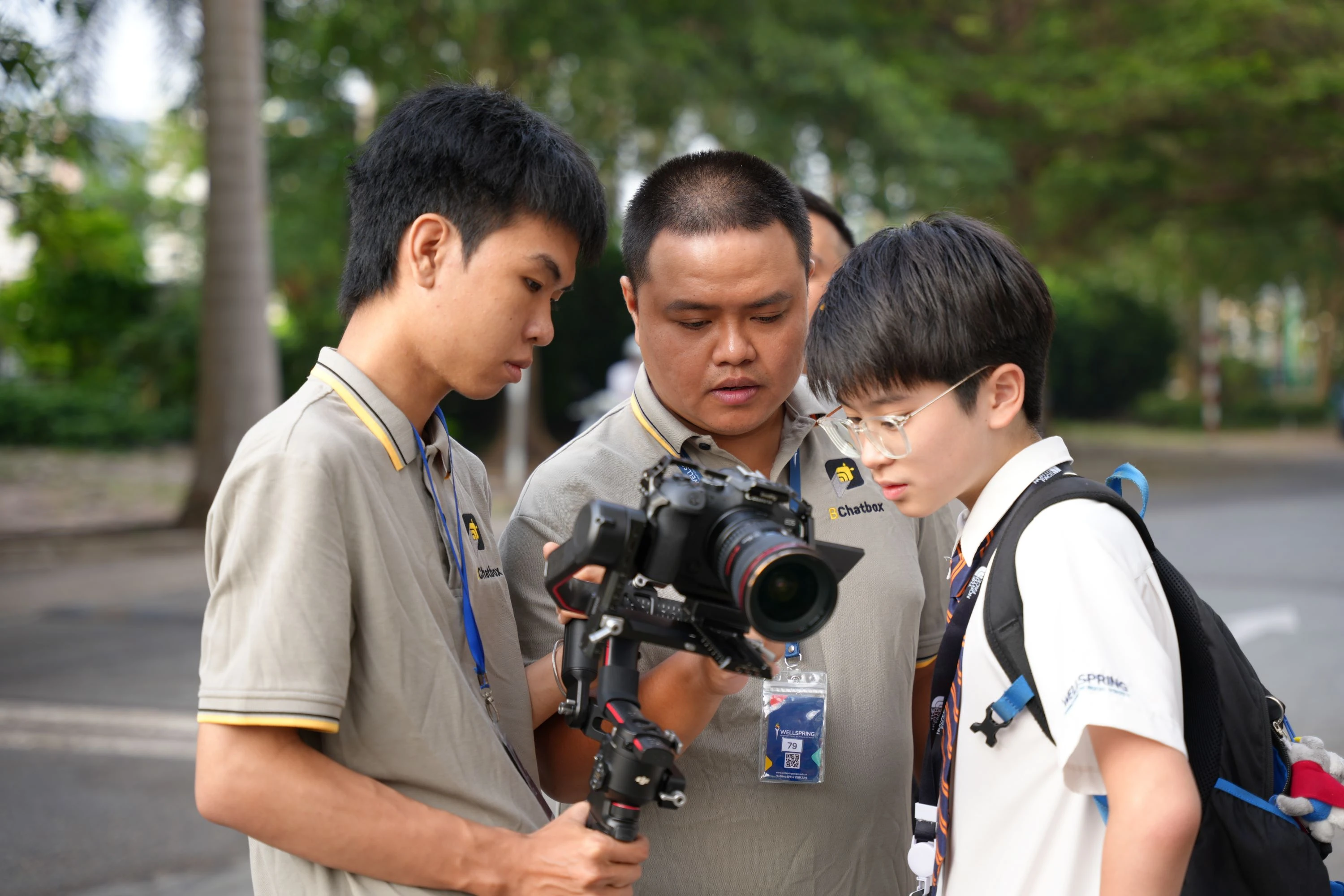 Behind the scenes
