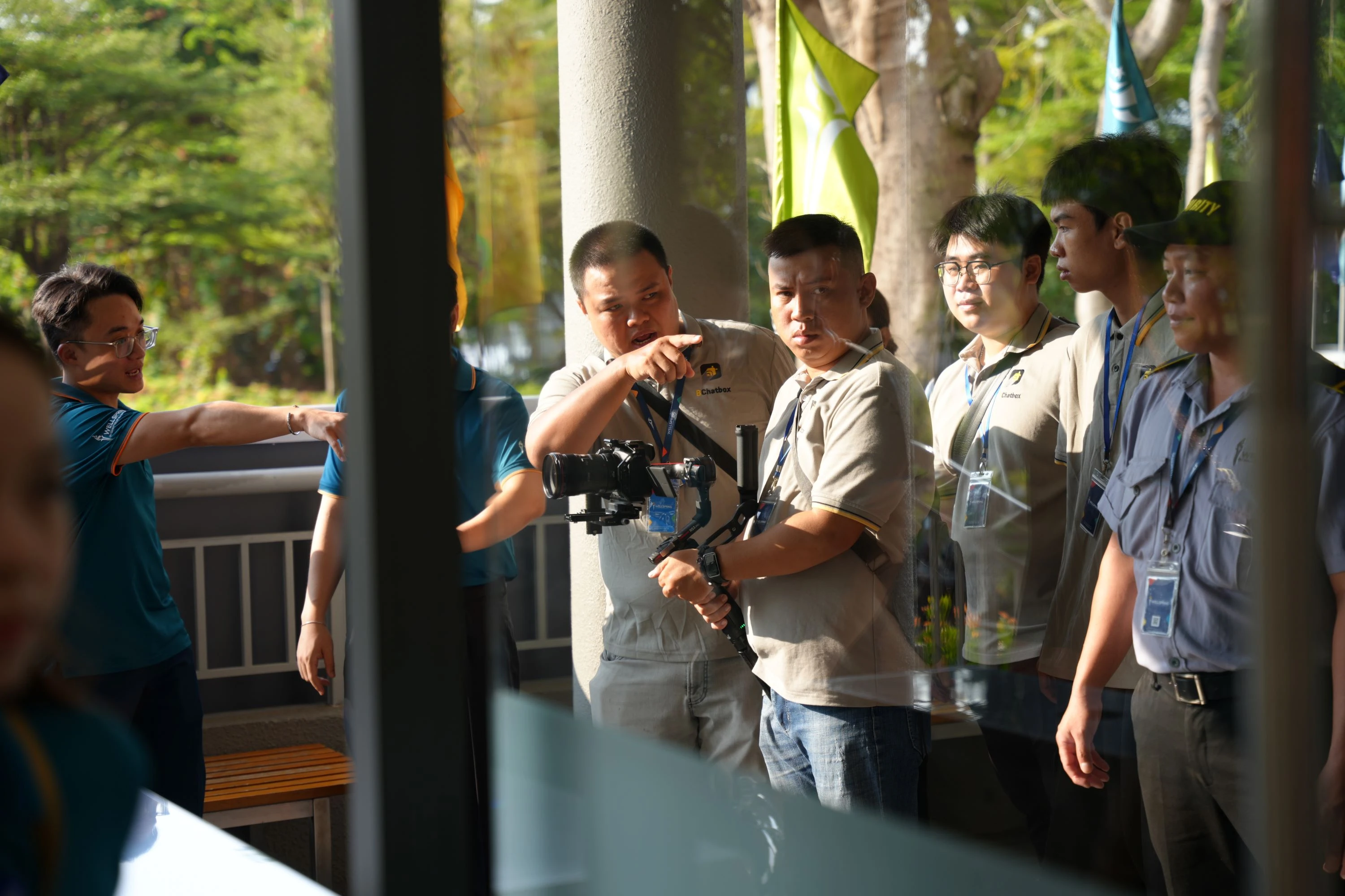 Behind the scenes